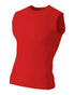 A4 Compression Muscle Tee (N2306), Color 'Scarlet'
